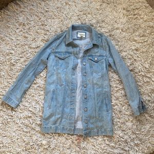 Forever 21 long jean jacket